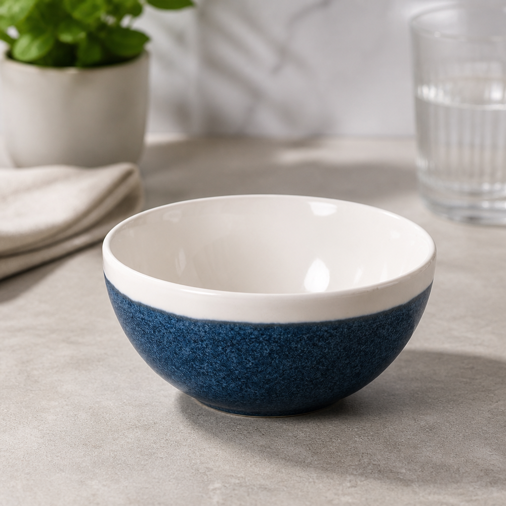 Commercial Soup Bowls Sapphire Blue 160mm for Fine Dining