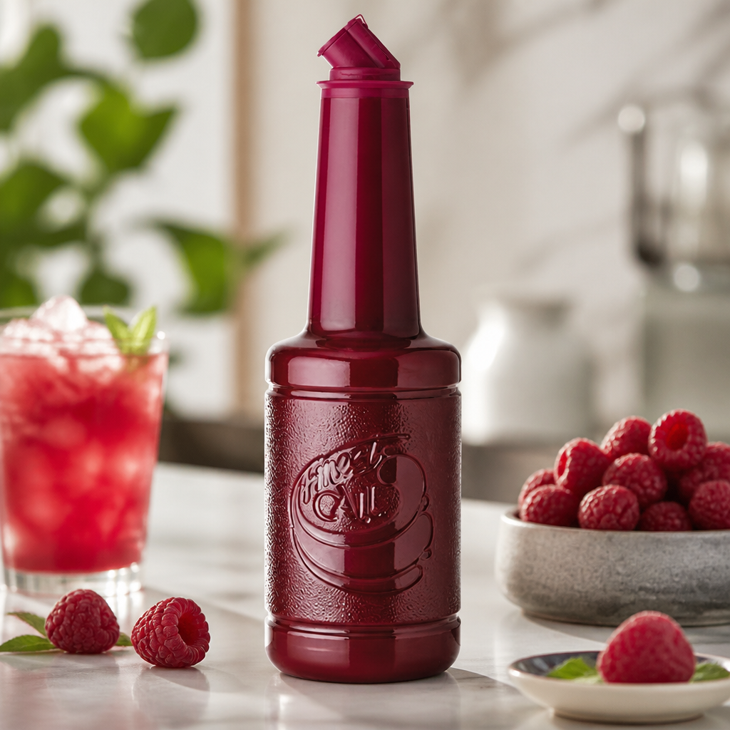 1L Commercial Raspberry Puree Mix for cocktails and smoothies