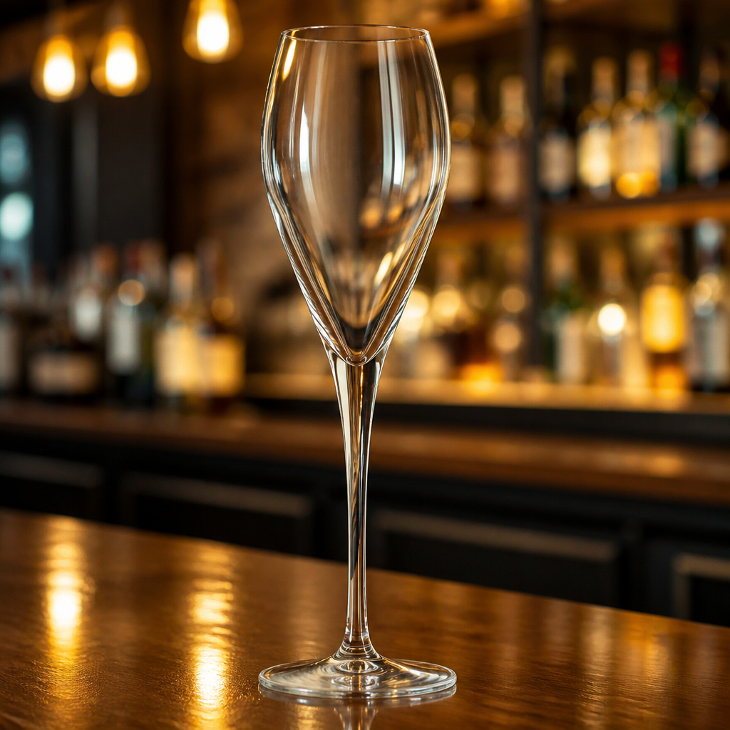 24 pack of 200ml lead-free crystal champagne glasses