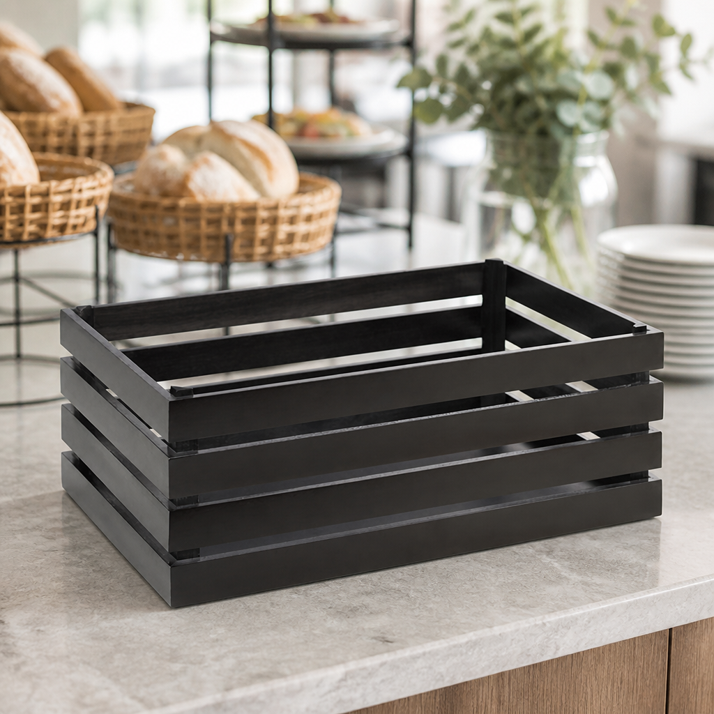 Commercial Wooden Crate 555 x 350mm Stylish Display Upgrade