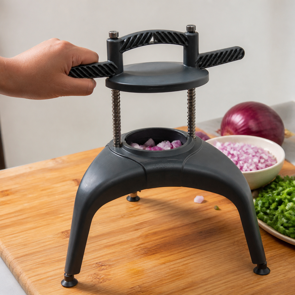 Commercial Manual Food Chopper with interchangeable blades