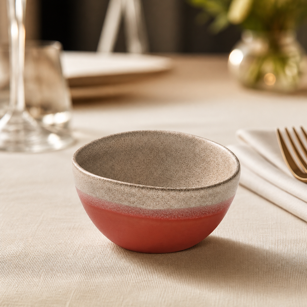 Commercial Coral Small Dishes 80mm - 12 Pack Stoneware