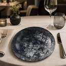 Commercial Deep Coupe Plates Black 254mm for Catering 12 Pack