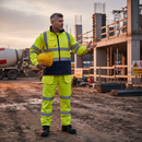 Professional High Visibility Reversible Bodywarmer with Fleece Lining and EN ISO 20471 Class 2 Compliance