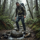 Premium Breathable Waterproof Trousers with Elasticated Waistband and Zipped Side Access