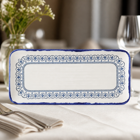 Commercial Moresque Rectangle Platters 330x152mm (6 Pack)
