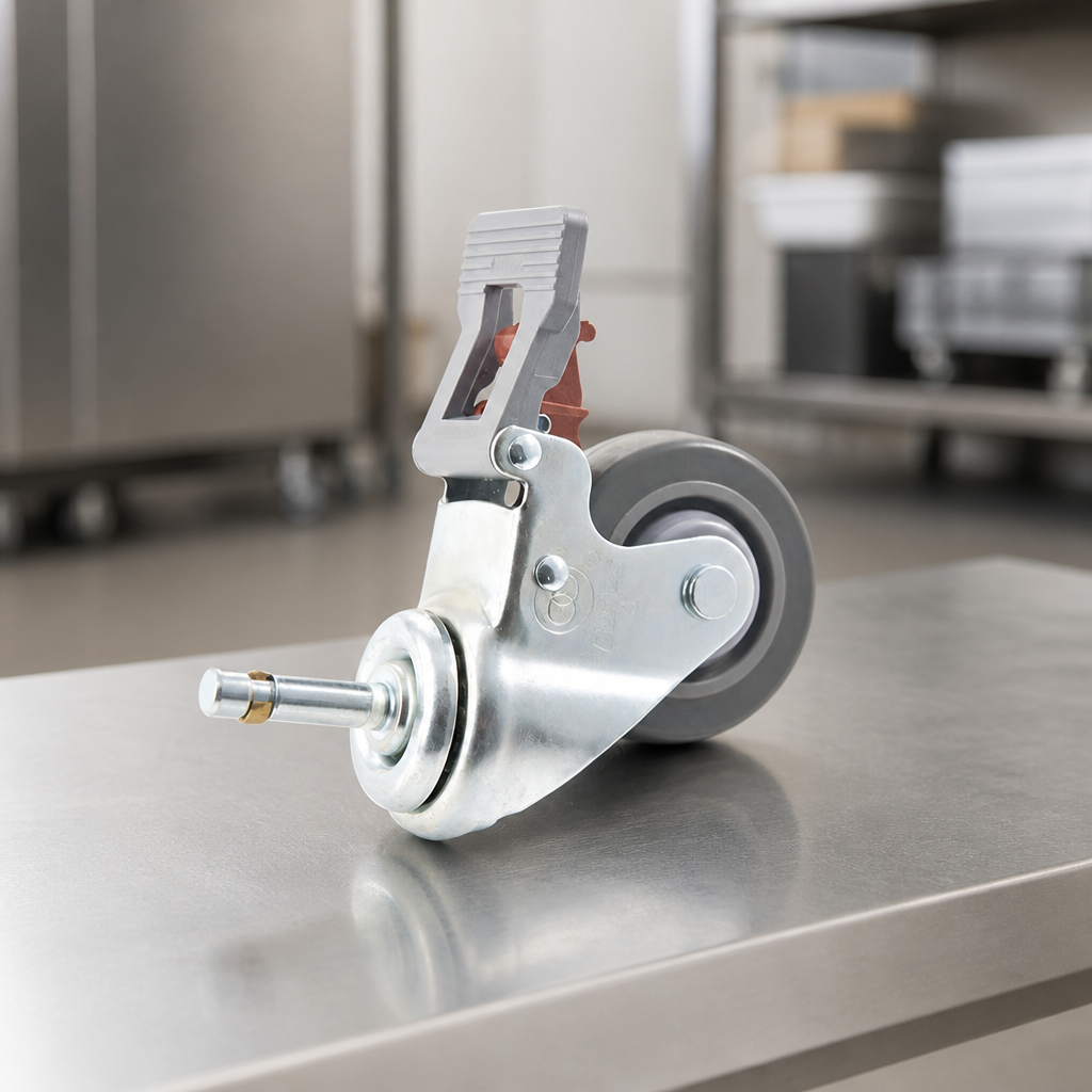 Commercial Trolley Spare Braked Castor for Catering Equipment
