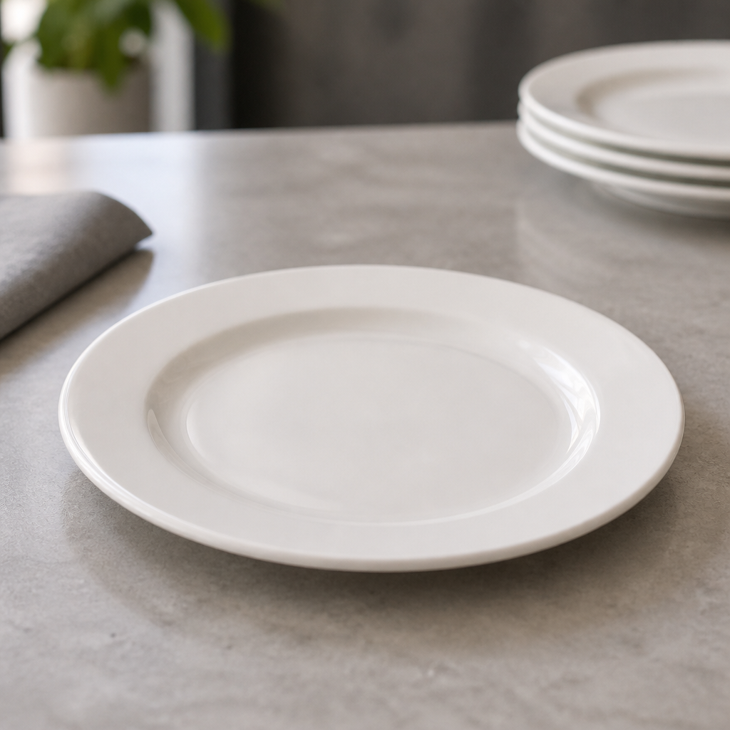 Commercial Pure Narrow Rim Plates 254mm 18 Pack