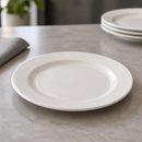 Commercial Pure White Narrow Rim Plates 254mm 18 Pack