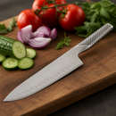 17.8cm Commercial Santoku Fluted Knife Stainless Steel