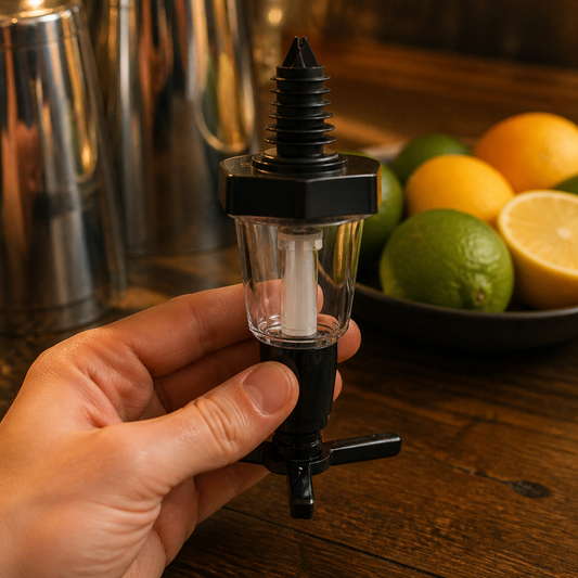 Commercial Black Solo Measure 35.5ml Non-Drip Bar Optics