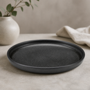 Commercial Walled Plates 220mm Black - 6 Pack Tableware