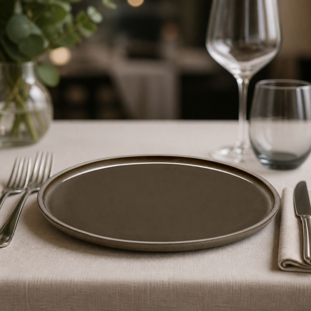 Commercial Stoneware Walled Plates 280mm - 6 Pack