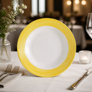 Commercial Brush Soup Plates 225mm Pack of 12 Opal White