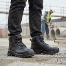 Premium Lightweight Safety Boot with Non-Metallic Toecap, Waterproof Membrane, and Shock Absorbing Outsole - Sizes 3-16