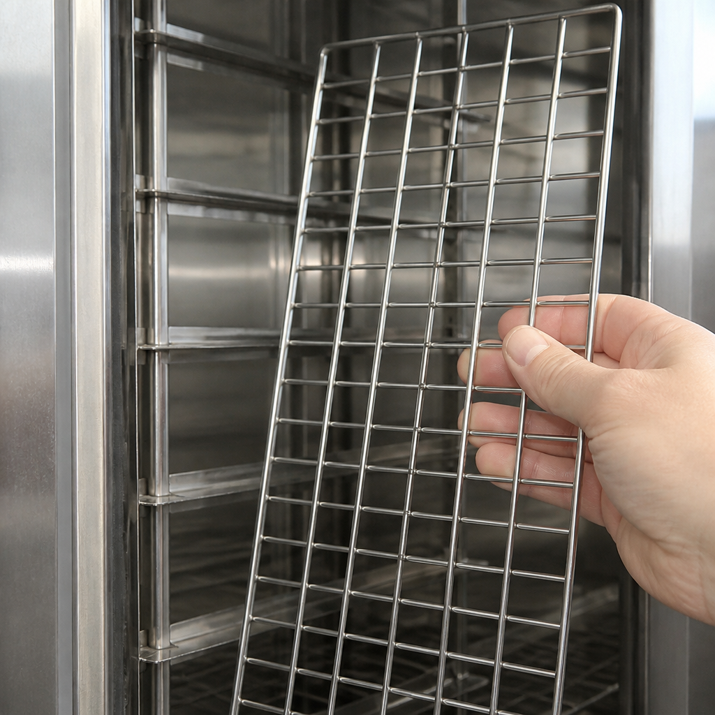 Commercial Stainless Steel Rack 740mm for Pie Cabinet