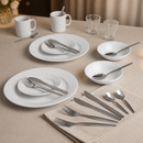 Student Accommodation Crockery and Cutlery Set 4 Place Settings