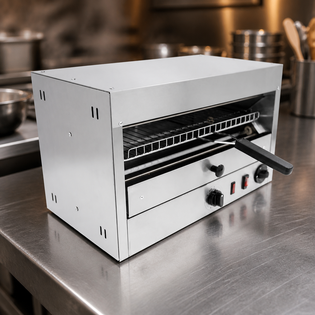 Commercial Electric Sandwich Salamander Grill with Timer