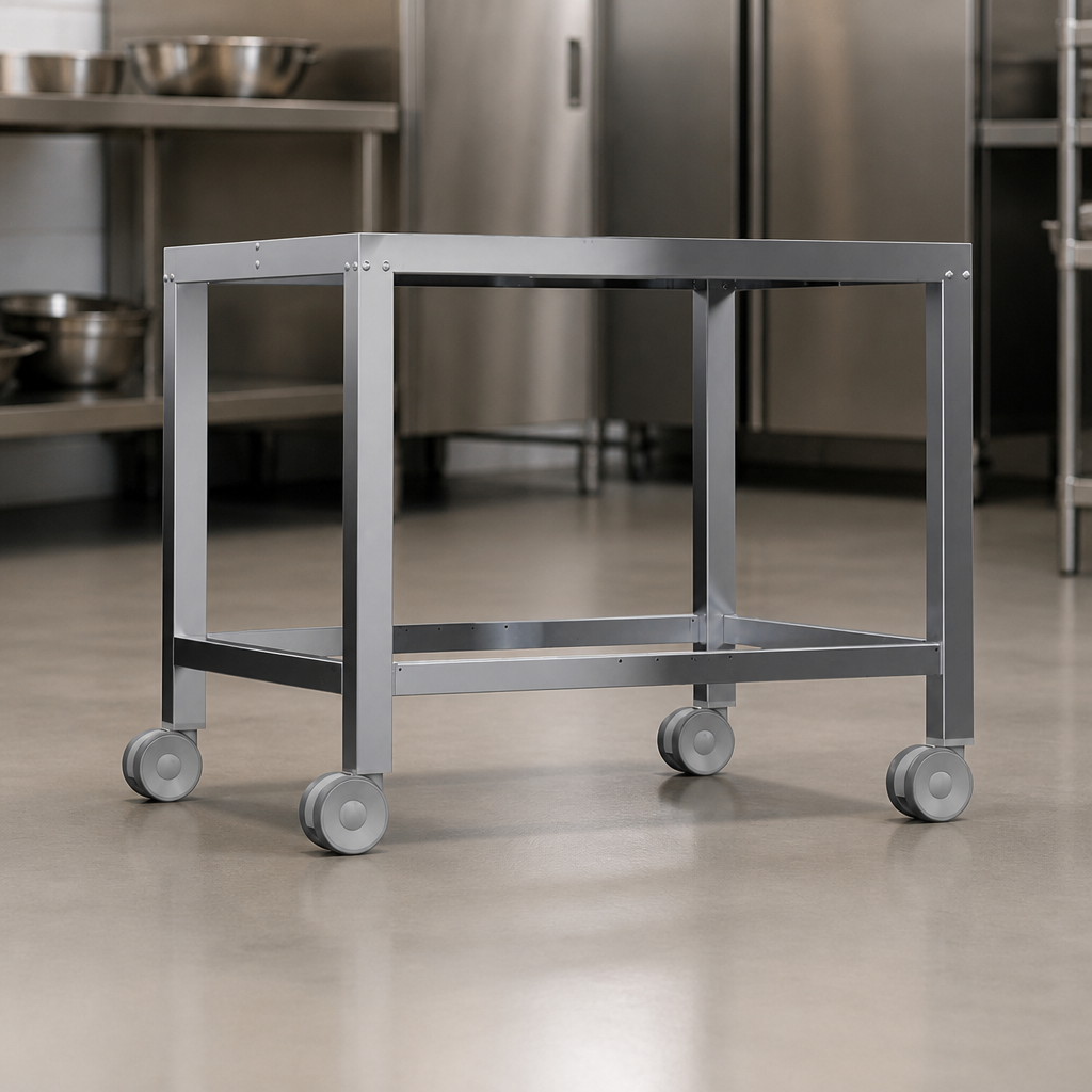 Commercial Oven Castor Kit 4 Wheels 2 Braked 2 Unbraked