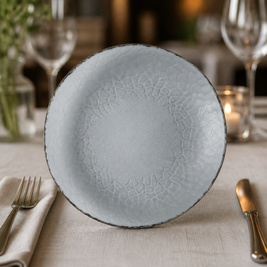 Commercial 225mm Dusk Glass Plates - 6 Pack
