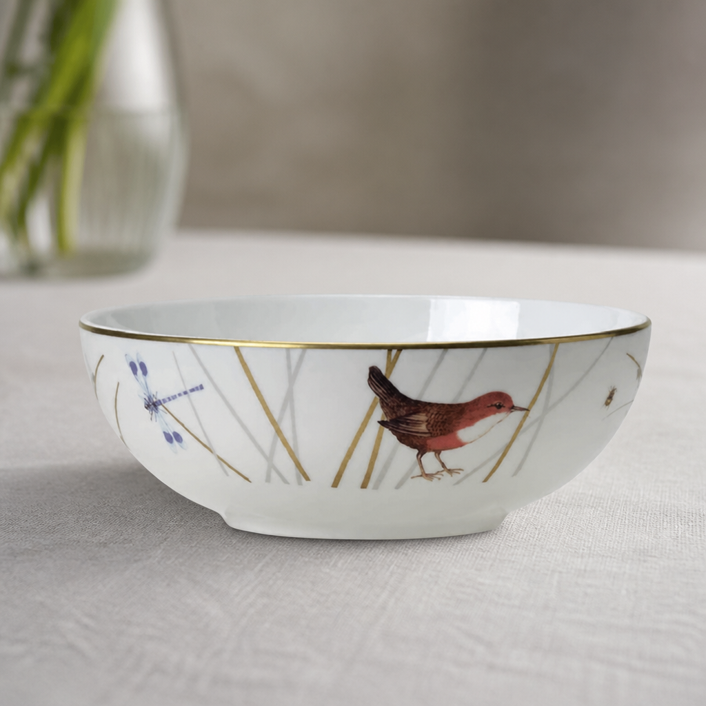 Fine bone china coupe bowls 145mm reed pattern 12 pack