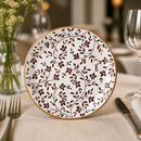 Commercial 255mm Coupe Plates Brown - 12 Pack