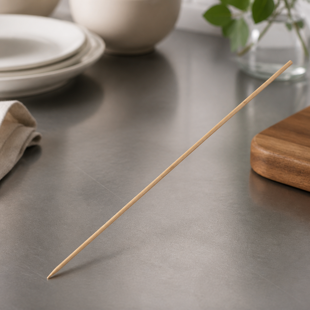 Compostable Wooden Skewers 250mm 200 Pack for Catering Use