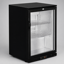 Commercial Back Bar Cooler 138L Capacity Hinged Door Black