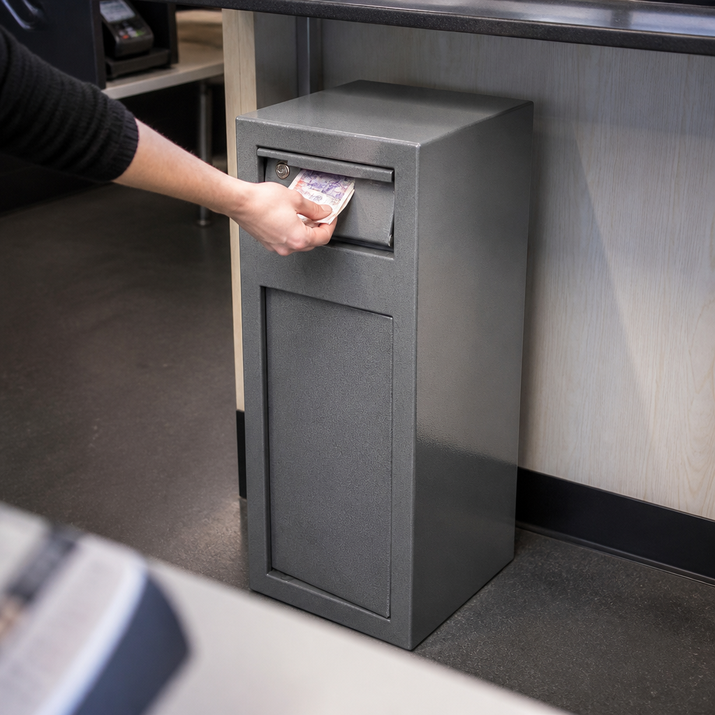 Commercial Cash Deposit Drop Safe 19Ltr secure storage
