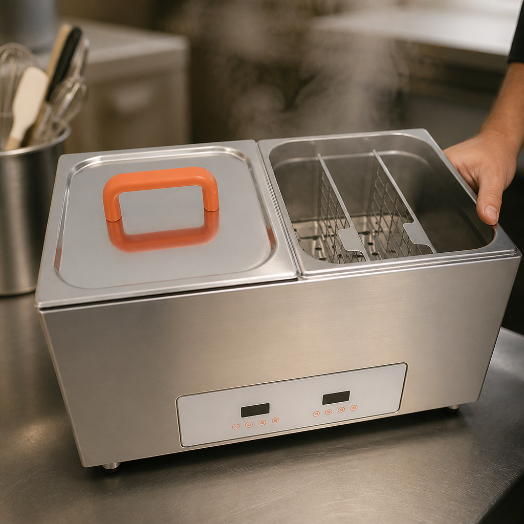 Commercial Sous Vide Water Bath Dual Chamber 8L Capacity