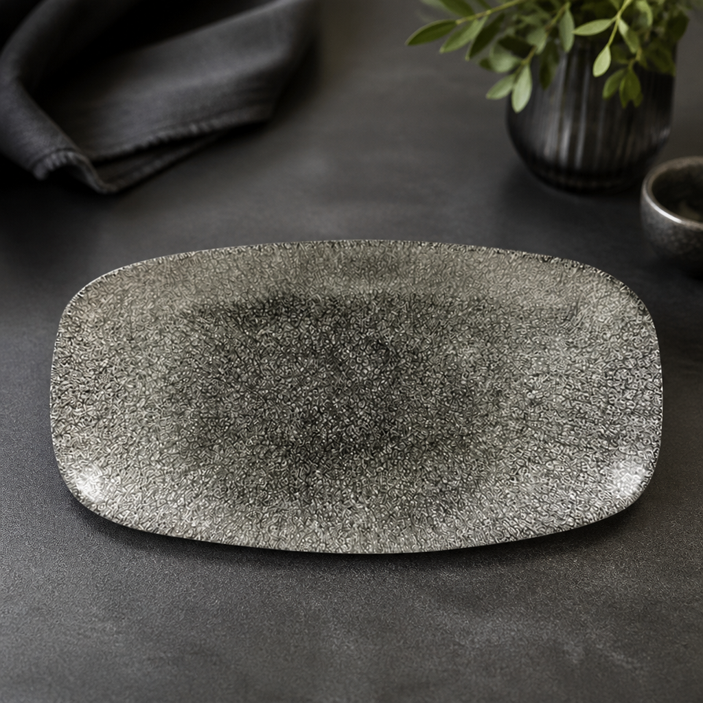 Commercial Rectangular Plates 298mm Design 12 Pack