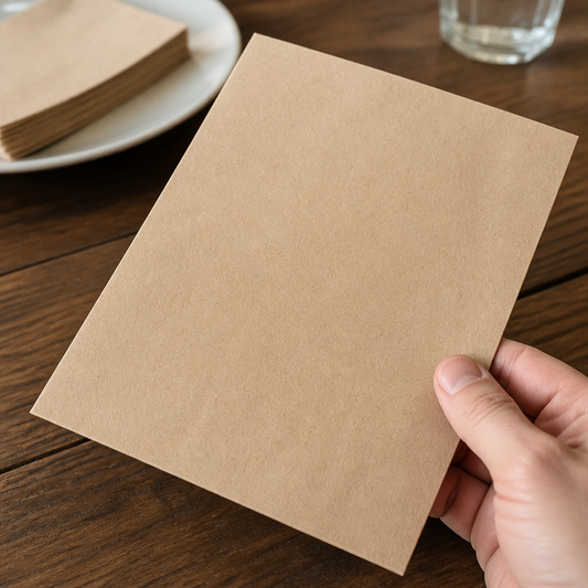 Commercial Recyclable Paper Lunch Napkins 33x33cm 2-Ply 2000 Pack