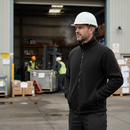 Premium Heavy Duty 300 Series Anti-Pill Fleece Jacket with Zipped Pockets in Black