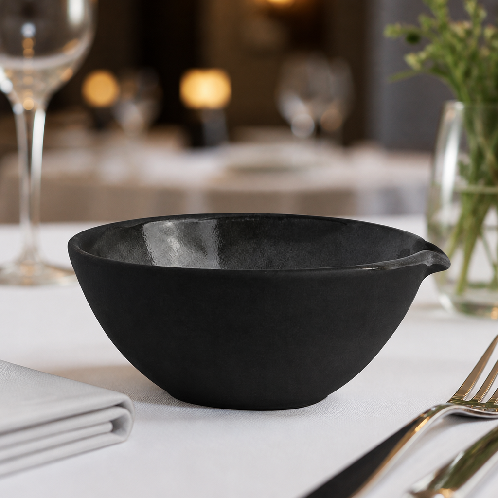 Commercial Bowls With Spout Grey 127mm 36 Pack