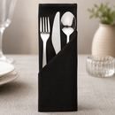 Commercial Polyester Napkins Black 10 Pack for Catering Events