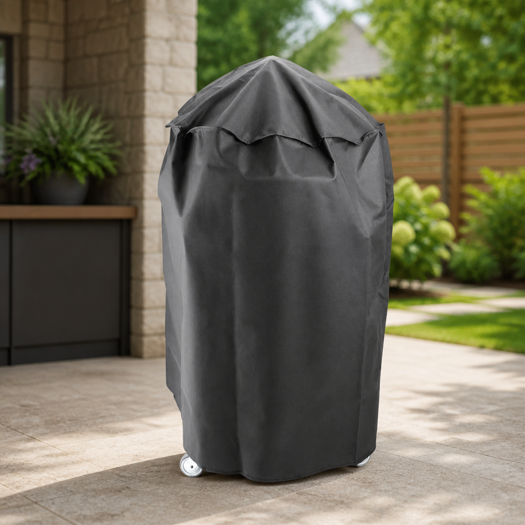 Commercial BBQ Cover for Ceramic Barbecue Protection Grey