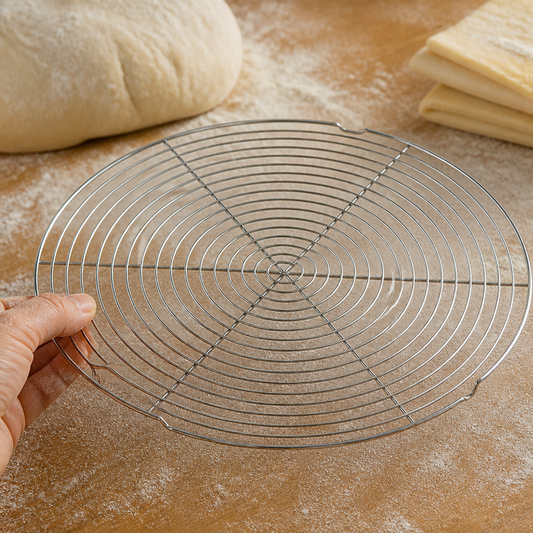 Commercial Cake Cooling Rack 280mm Chrome Steel Grate