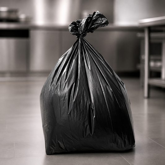 Medium Duty Bin Bags Black 70Ltr Pack of 200 for Commercial Use
