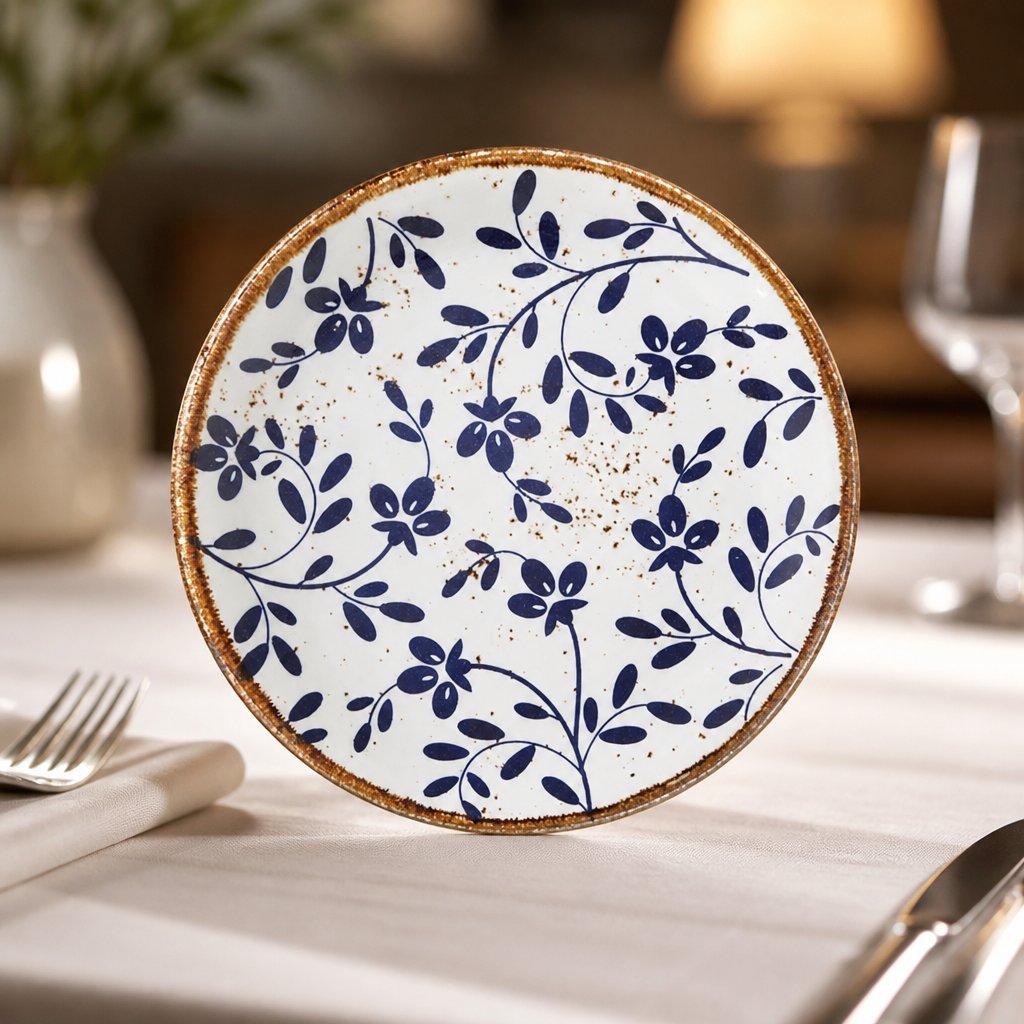 Commercial Coupe Plates 153mm Blue 12 Pack for Catering
