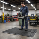Premium Anti-Fatigue Matting with Flexible Dome Construction - Black 900x1200MM for Comfort and Productivity