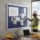Premium Notice Board 6 Foot x 4 Foot with Smooth Felt Surface for Document Display