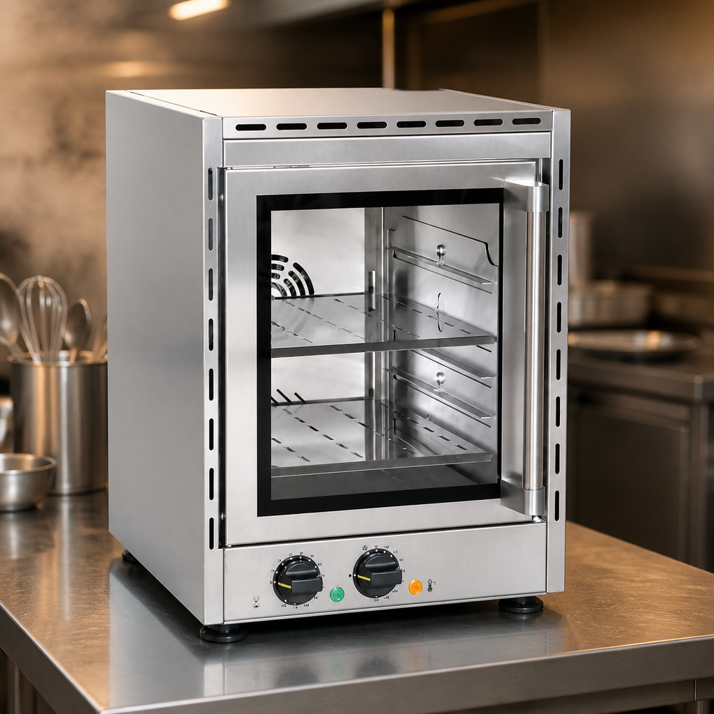 Commercial side opening convection oven with 5 tray capacity