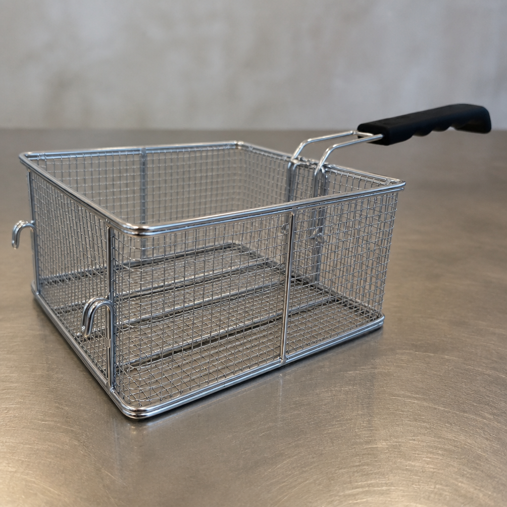 Commercial Fryer Basket with Handle 102mm x 220mm x 200mm