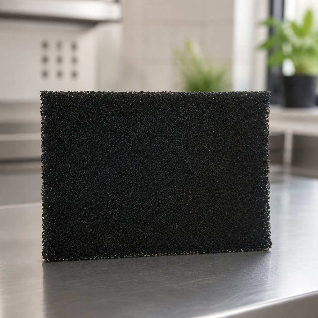 Upper carbon filter for undercounter UVC steriliser cabinet