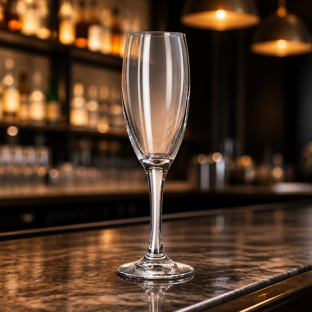 Commercial Teardrop Champagne Flutes 170ml 12 Pack