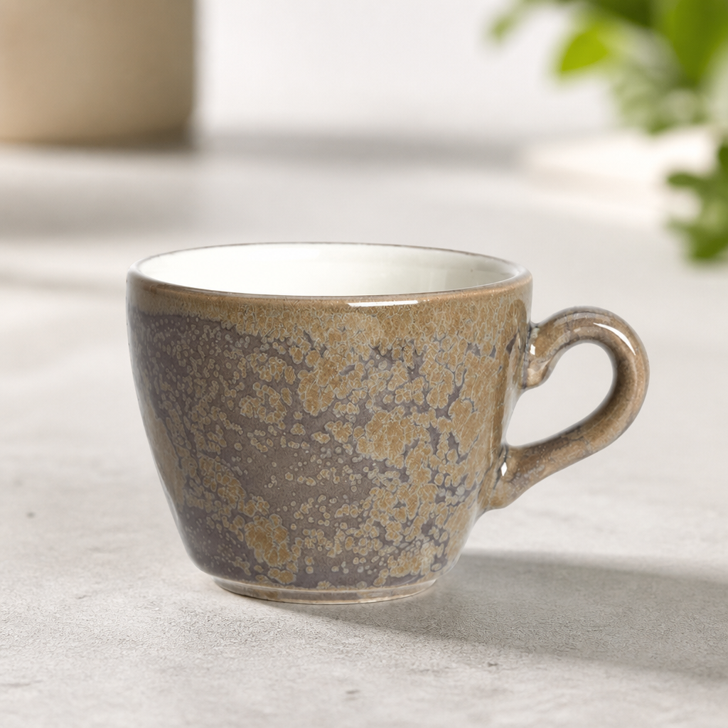 Commercial Granite Cups 85ml Vitrified China - 12 Pack