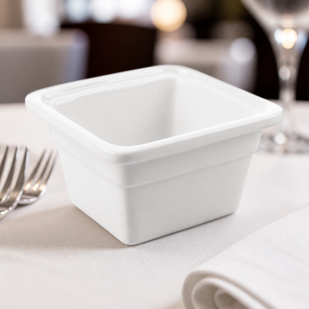 Commercial Porcelain Gastronorm Bowl 1/6 Size 890ml