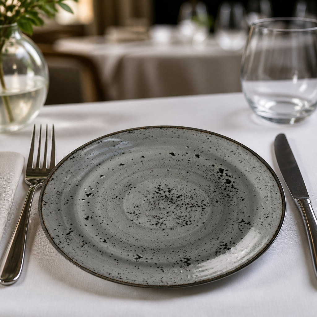 Set of 12 Commercial Smoke Coupe Plates 153mm