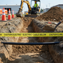 Premium Underground Warning Tape for Electric Cables 150MM x 365M - High Visibility and Soil Tolerance
