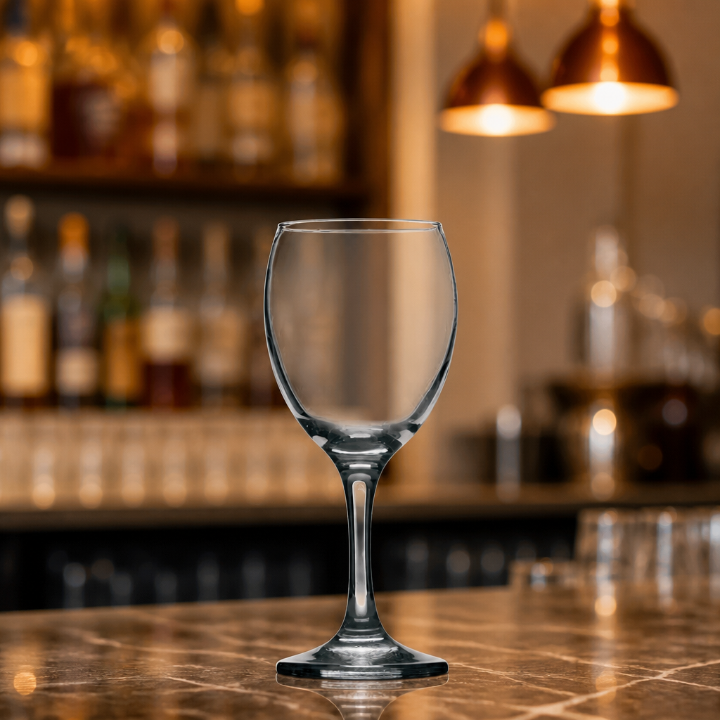 Commercial Red Wine Glasses 250ml Clear Glass 48 Pack